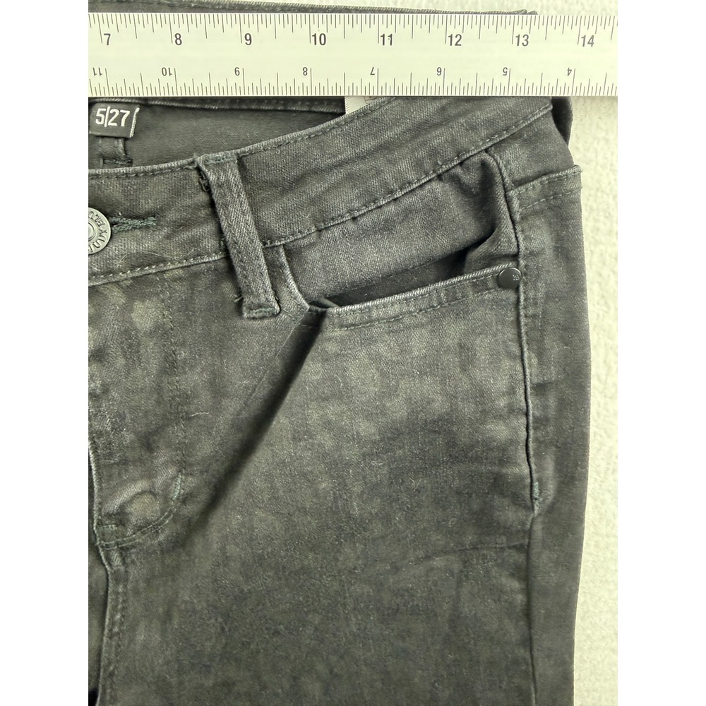 Judy Blue Womens Black Leopard Print Skinny Fit Jeans High Rise Stretch 5/27 - Picture 10 of 11